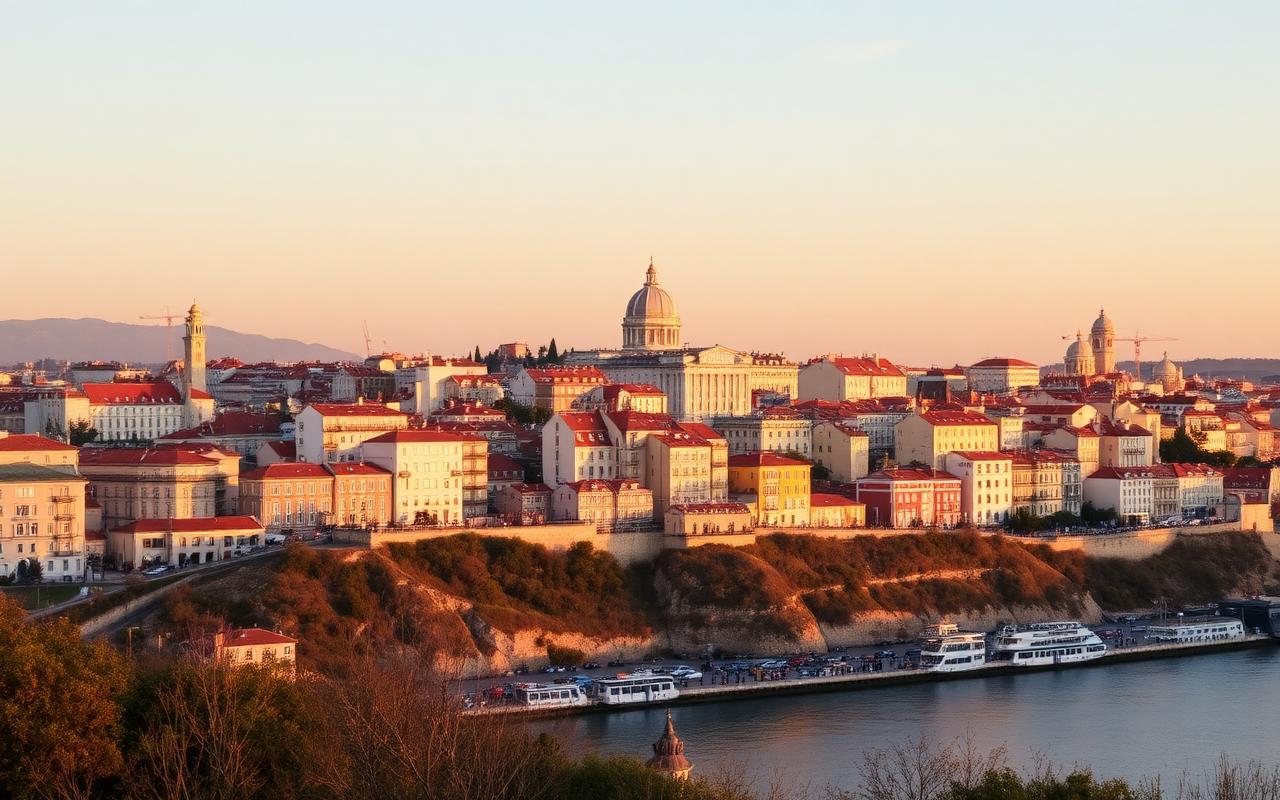Skyline of Lisbon, Portugal — cover image for the 1 Minute Nomad city guide