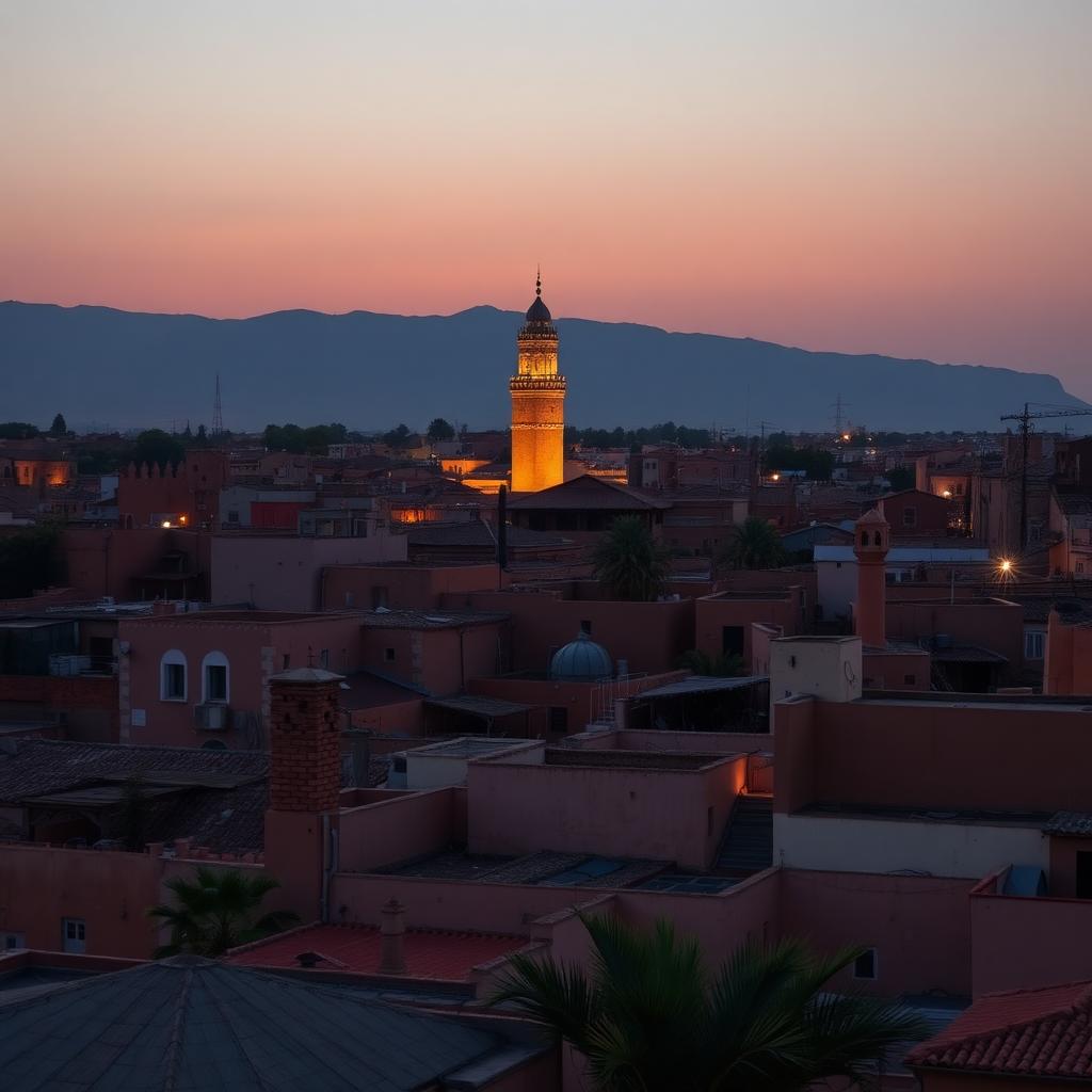 Skyline of Marrakech, Morocco — cover image for the 1-Minute Nomad city guide