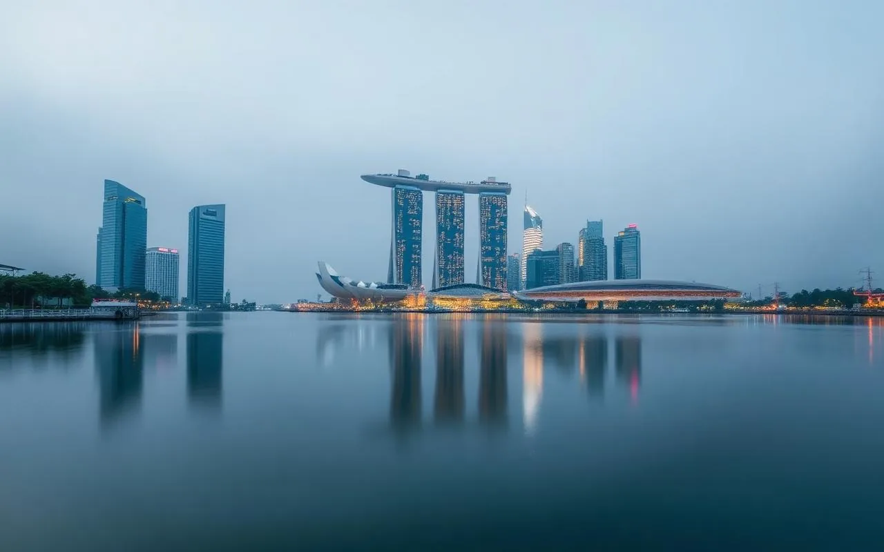 Skyline of Singapore, Singapore — cover image for the 1 Minute Nomad city guide